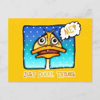Briefkaart, briefkaarten - Alleen DUCKY Bedankt
