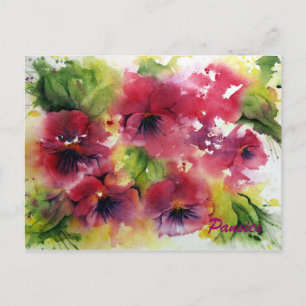 Briefkaart Bright Pansy