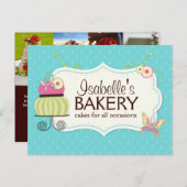 Briefkaart brochure voor bakkerij (Voorkant / Achterkant)