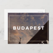 Briefkaart Budapest Cloudy Sky (Voorkant / Achterkant)