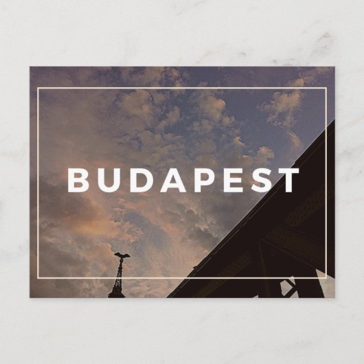 Briefkaart Budapest Cloudy Sky (Voorkant)