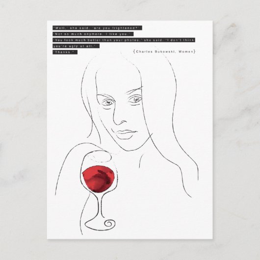 Briefkaart Bukowski (Voorkant)