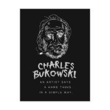 Briefkaart Bukowski