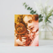 Briefkaart Bulldog My BFF (Staand voorkant)