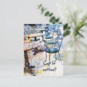  briefkaart café (Staand voorkant)