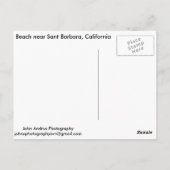 Briefkaart California strand SB (Achterkant)