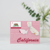 Briefkaart "Californië" (Staand voorkant)