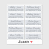 Briefkaart Calligrafie Weddenschap Adresetiketten Sticker (Vel)