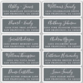 Briefkaart Calligrafie Weddenschap Adresetiketten Sticker (Voorkant)