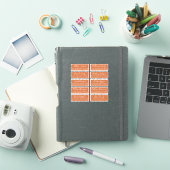 Briefkaart Calligrafie Weddenschap Adresetiketten Sticker (iPad Cover)