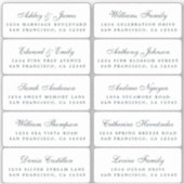 Briefkaart Calligrafie Weddenschap Adresetiketten Sticker (Voorkant)