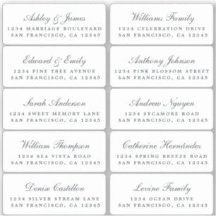 Briefkaart Calligrafie Weddenschap Adresetiketten Sticker