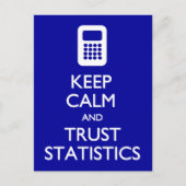 Briefkaart Calm Trust Statistics houden (Voorkant)