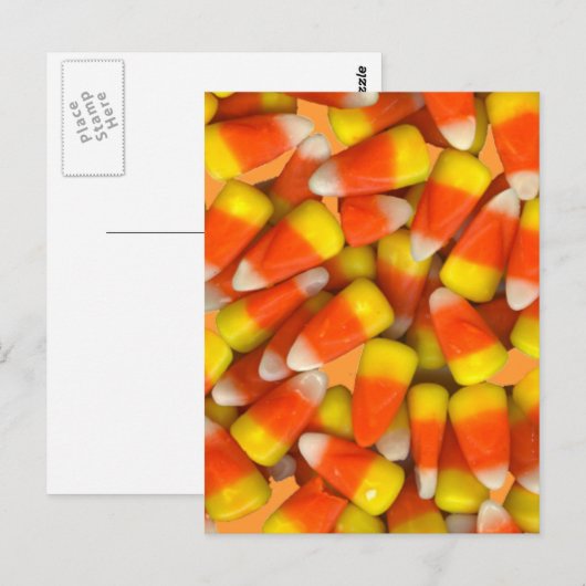 Briefkaart Candy Corn (Voorkant / Achterkant)