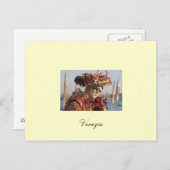 briefkaart carneval van Venetië (Voorkant / Achterkant)