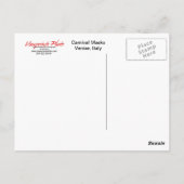 Briefkaart Carnival Masker (Achterkant)