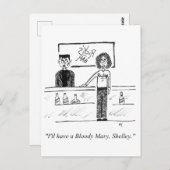 Briefkaart Cartoon (Voorkant / Achterkant)