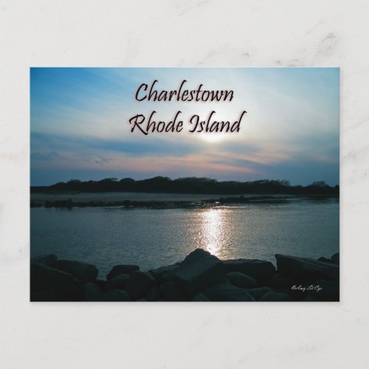 Briefkaart Charlestown Rhode Island (Voorkant)