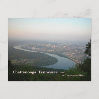 Briefkaart - Chattanooga TN en de Tennessee