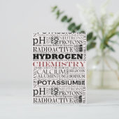 Briefkaart chemie (Staand voorkant)