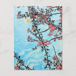 Briefkaart Cherry Tree