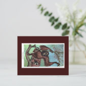 Briefkaart - Chimpansee (Staand voorkant)