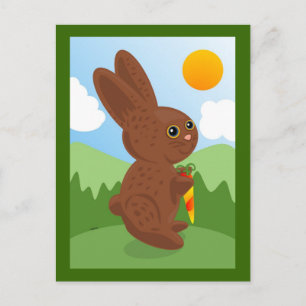 Briefkaart Chocolate Bunny