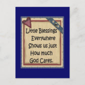 Briefkaart-christendom Little Blessings Briefkaart (Voorkant)