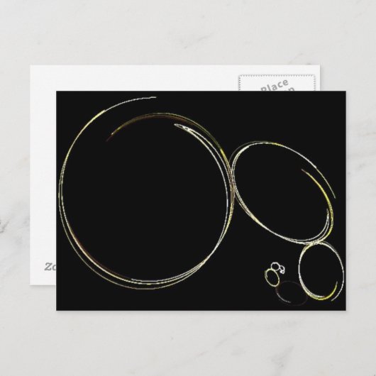 Briefkaart cirkels (Voorkant / Achterkant)