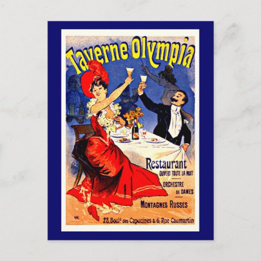 Briefkaart-Classic/-Jules Chéret 4 Briefkaart (Voorkant)