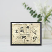 Briefkaart-Classic/-Leonardo da Vinci 18 Briefkaart (Staand voorkant)