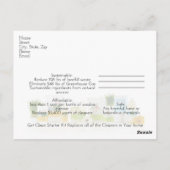 Briefkaart Clean Shaklee (Achterkant)