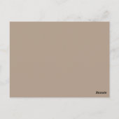 Briefkaart Clock Table Number, Mocha (Achterkant)