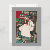 Briefkaart  College Girl (Voorkant / Achterkant)