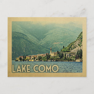 Briefkaart Como Italië Vintage Travel