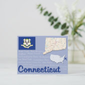 Briefkaart "Connecticut" (Staand voorkant)