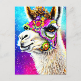 Briefkaart Cosmic Alpaca