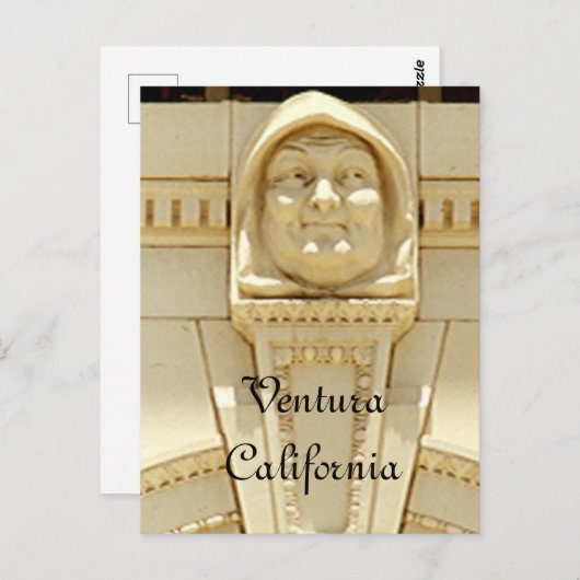 Briefkaart - Courthouse Smiling Monk (Voorkant / Achterkant)