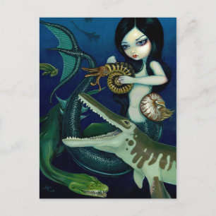 briefkaart "Cretacous Mermaid"