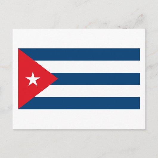 Briefkaart Cubaanse vlag (Voorkant)