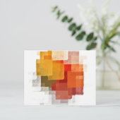 Briefkaart Cubistisch patroon (Staand voorkant)