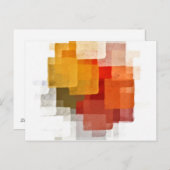 Briefkaart Cubistisch patroon (Voorkant / Achterkant)