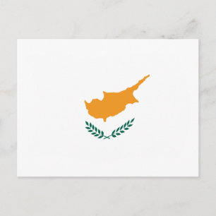 Briefkaart Cyprus-vlag