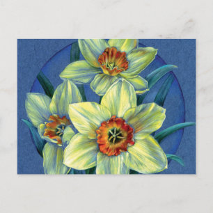 briefkaart "Daffodils - the joys of spring"