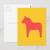 Briefkaart Dala Horse (Voorkant / Achterkant)