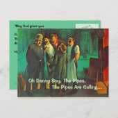 BRIEFKAART Danny Boy St. Patrick's Day Groeten PC (Voorkant / Achterkant)