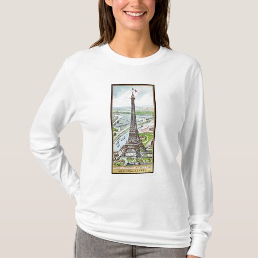 Briefkaart dat de Eiffeltoren weergeeft T-shirt (Voorkant)
