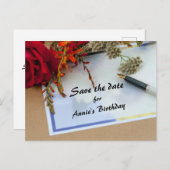 Briefkaart Datum bekendmaking opslaan (Voorkant / Achterkant)