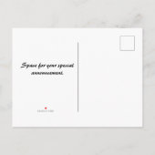 Briefkaart Datum bekendmaking opslaan (Achterkant)