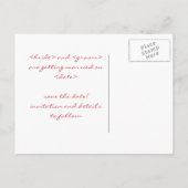 Briefkaart datum opslaan (Achterkant)